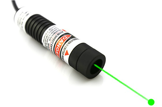adjustable focus 100mW green laser module
