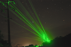 Green Laser Pointer Applied for Bird Driving