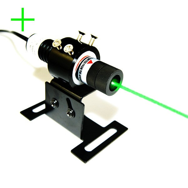 100mW green cross laser alignment