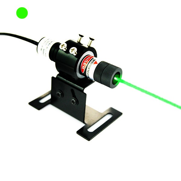 Green dot projecting laser alignment